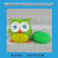 Morden ceramic sponge holder in owl shape